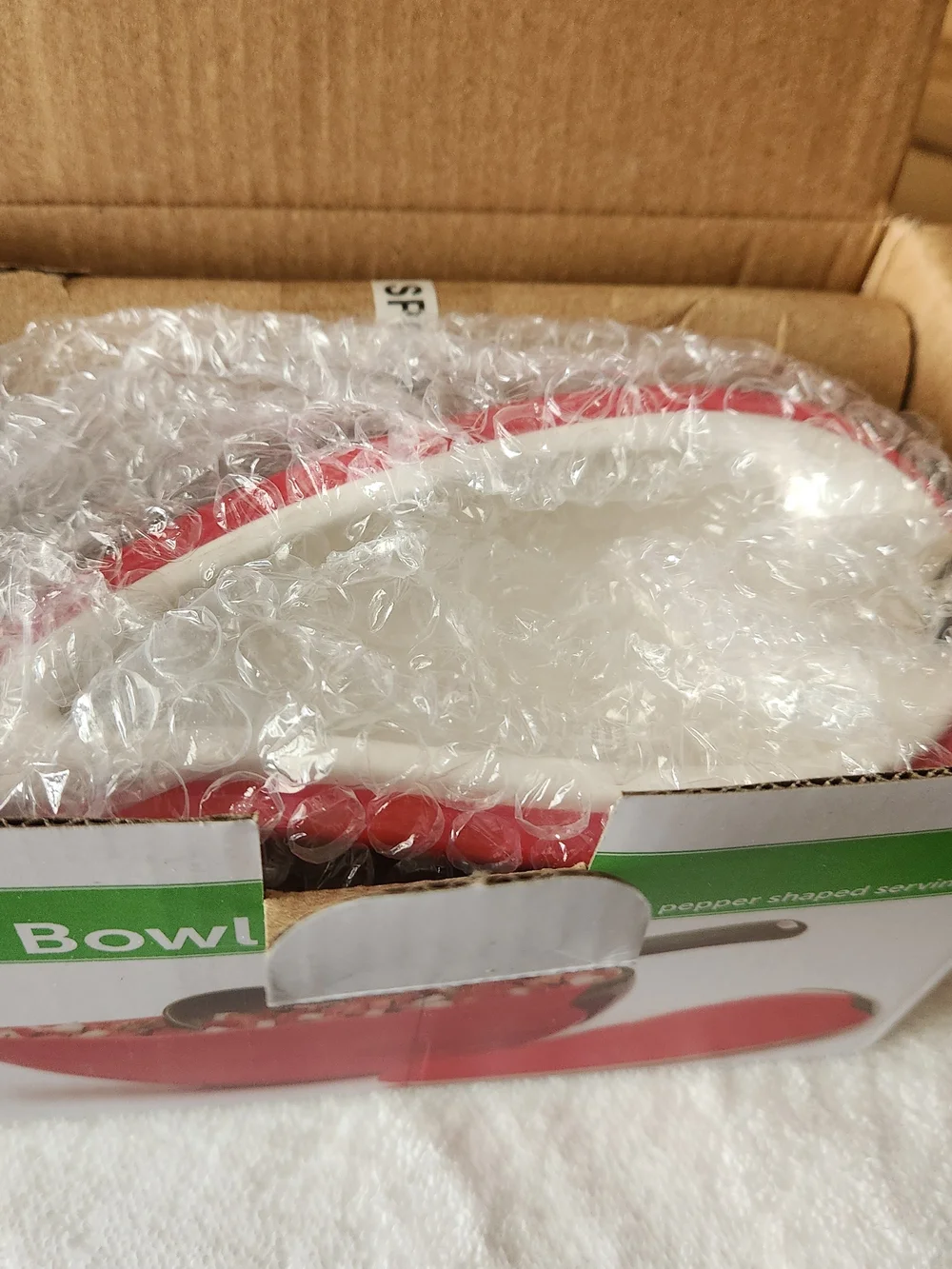 Ceramic Red Salsa Bowl Festive Chili Pepper-With Lid And A Ladle 1 1/8 C